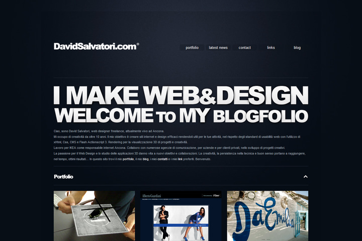David Salvatori website preview